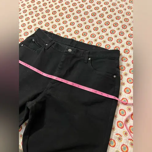 Riders By Lee Vintage 90s Black Denim Riders Straight Leg High Waist jeans Size 16