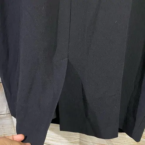 Eliza J ruffle layered skirt black formal sleeveless sheath dress women Size 2