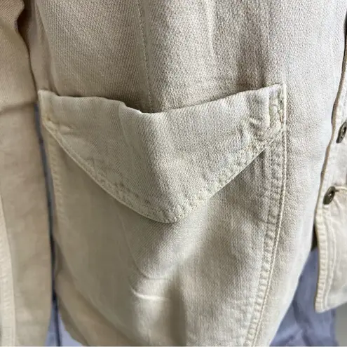 Sandrine Rose x Free People Empire Utility Jacket Linen Oversized Pockets M NEW Tan Size M