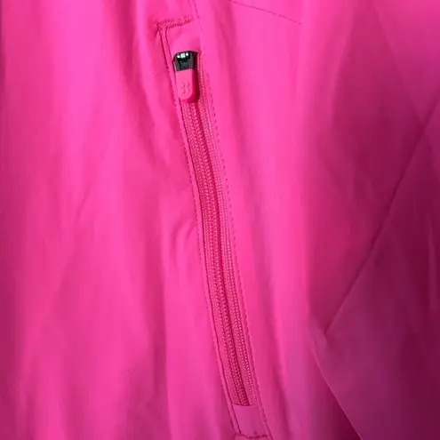 Sweaty Betty  Neon Pink training day half zip pullover jacket size 6