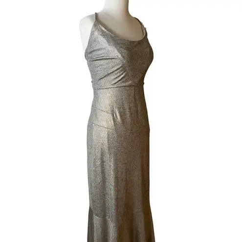 Hutch Cameron Gown in Silver 12 Womens Long Formal Maxi Dress
