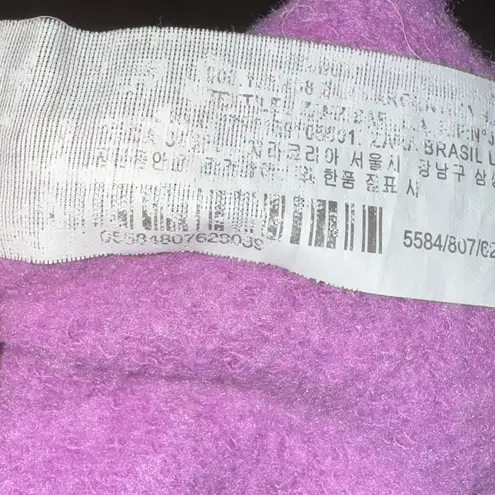 ZARA  Women's Balloon Sleeve Sweatshirt Purple Solid Long Sleeve Size Medium