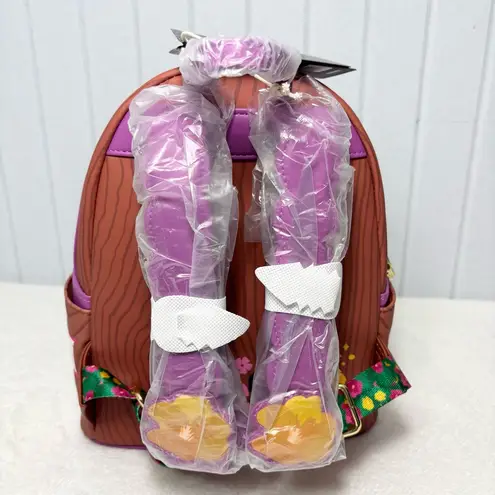 Lounge Fly Disney Rapunzel Storybook Backpack - Brown and Purple