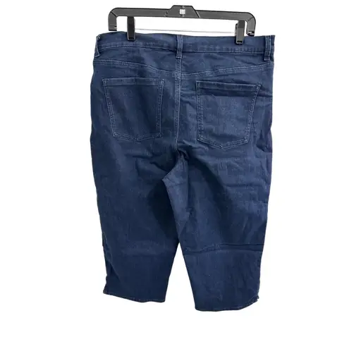 Gloria Vanderbilt Amanda Capri Jeans Size 16 Dark Wash Slimming Panel