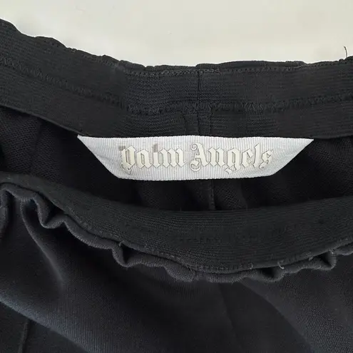 Palm Angels Track Pants Womens Large 44 Black Striped Wide Leg Street Sporty US8