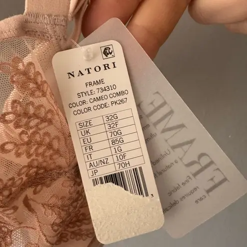 New! Natori Frame Full Fit Unlined Underwire Bra 32G Tan Size undefined