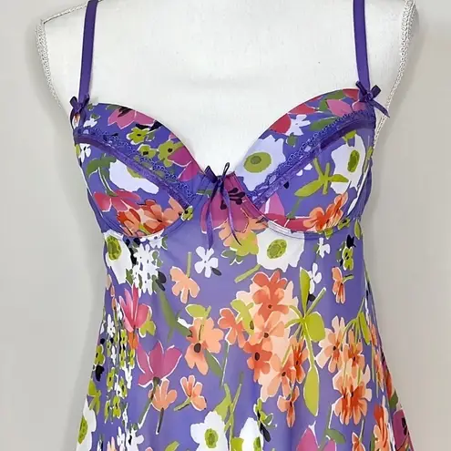 Morgan Taylor Floral Babydoll Slip Lingerie