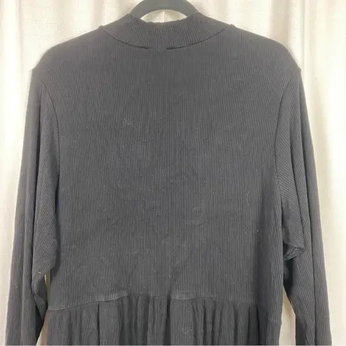 City Chic Black Knit Tier Dress Sz.L(20) NWT