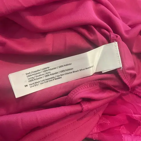 Band of the Free Hot Pink Long Sleeve Tiered Dress NWT Size M Size M