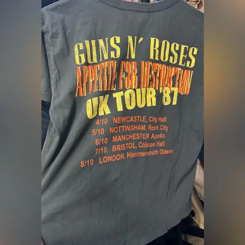 Daydreamer NWT GUNS N' ROSES UK TOUR '87 RINGER TEE vintage black - XS $101 MSRP