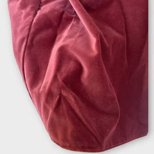 Vintage 60s House of Bianchi Velvet Maxi Skirt Formal Women's Sz Feminine Mauve Pink