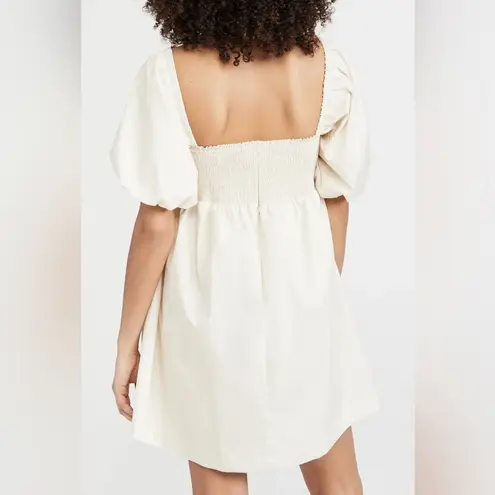 En Saison Poplin Babydoll Dress in Natural