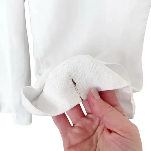 Fresh Produce White Tencel Drawstring Capris Sz M