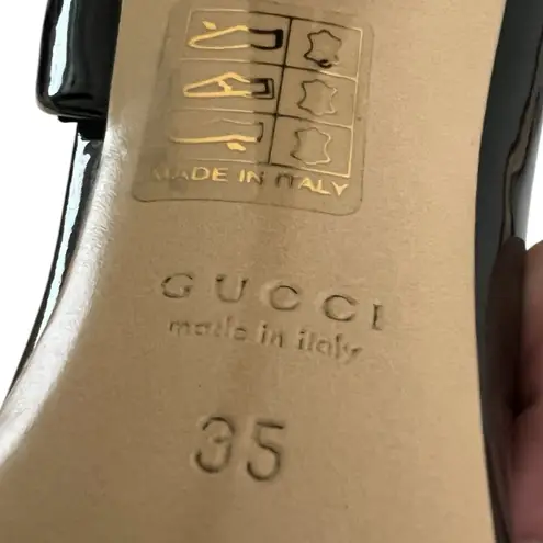 Gucci  Black Patent Leather Heels