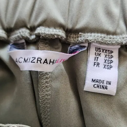 Isaac Mizrahi Sage Wide Leg Knit Pants Lace Cropped Pants Size XXSP