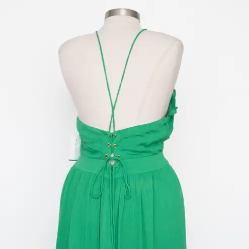 Alexia Admor  Kira Ruffle Halter Maxi Dress Size 12