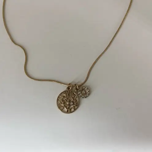 R.J. Graziano Tree of Life + Crystal Flower Pendants Necklace 16