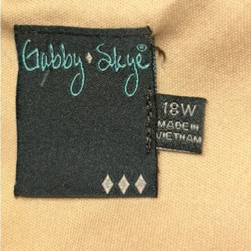 Gabby Skye Dress Size 18W Purple Lace Bell Sleeve.