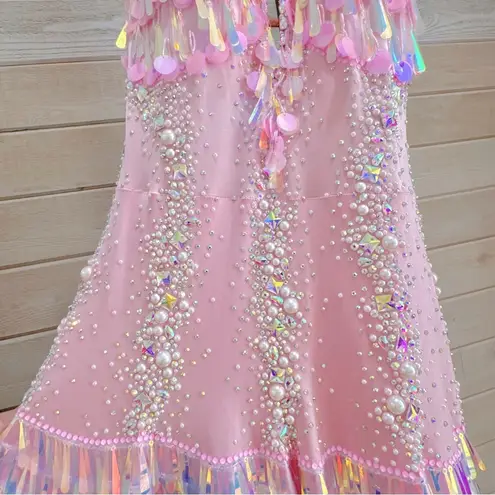 Pink Latin Rhythm Ballroom Competition Dress S