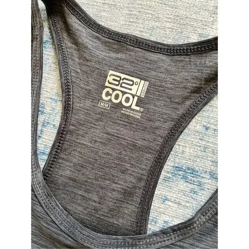 32 Degrees Heat NWT! 32 Degrees Cool Black Gray Space Dye Racerback Tank Top Medium Runs Big