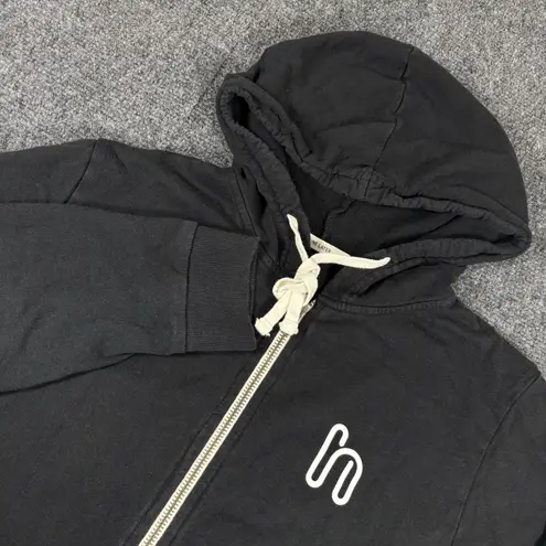 Marine layer Womens XS Hoodie Black Zip Up Drawstring Casual Outdoor Wear