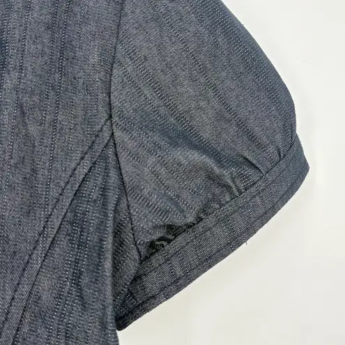 Dazz Blazer Jacket Blouse Women's Size Small Blue Y2k