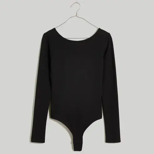 Madewell  Ballet Thong Bodysuit Black XXS NWOT Modal Blend