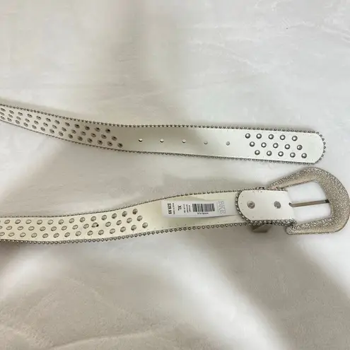 BKE Western White Glitz Rhinestone Belt XL NEW