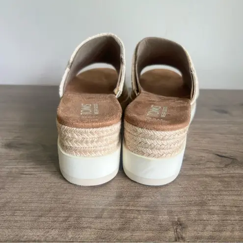Toms  Margot Mule Natural Posey Lace Women's Shoe Size 9.5 #126