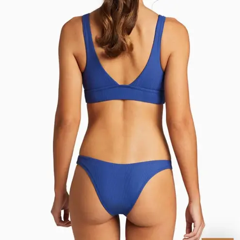 Vitamin A NWT Variegated Saphhire Blue Ecorib Bikini Size Medium (8)