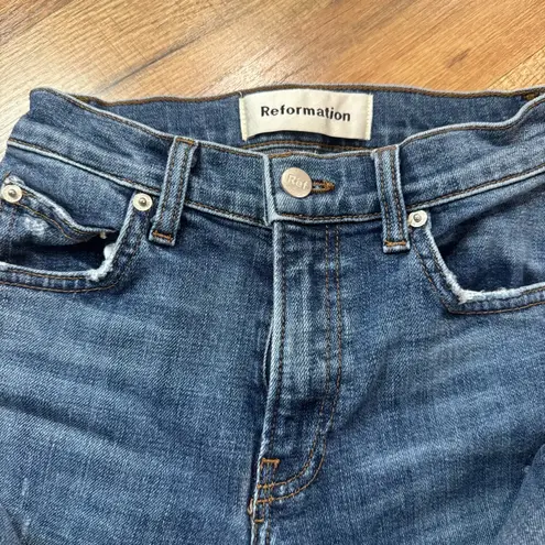 Reformation Women’s  stretch crop cigarette style