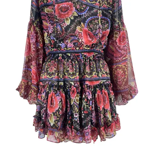 MISA Los Angeles MISA Los Angelos Elisabetta Mini Dress Flora Valentina Print Size S