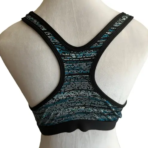 Nike  Pro Dri-Fit Women's Black and Blue  Racerback Sports Bra Size Medium