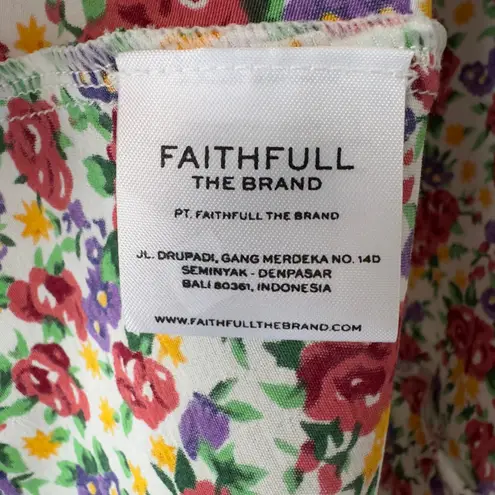 Faithfull the Brand Emilia Midi Dress in Lumina Floral Print grandmacore ruffle