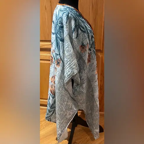 Aratta Silent Journey Anthropologie Rusted Field Floral Kimono Kaftan Cover