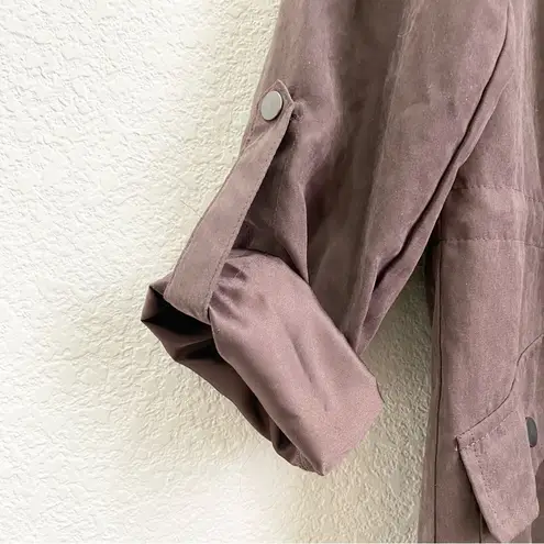 Staccato Taupe Hooded Utility Jacket Size S