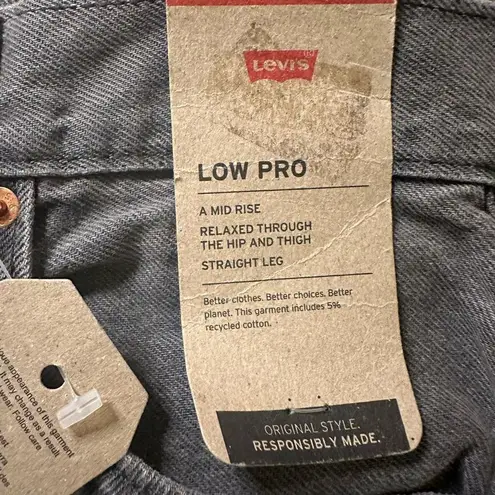 Levi's NWT Levi low pro faded black splatter straight 28