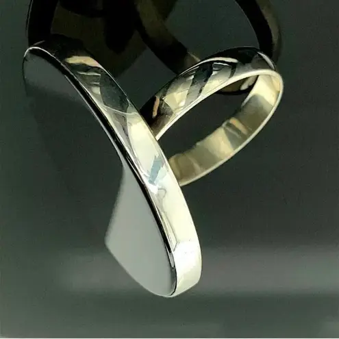 Handmade 7 7.5 8 Ring Black Onyx Gem Solid 925 Sterling Silver Gemstone Fine Art UNISEX Original Natural Statement