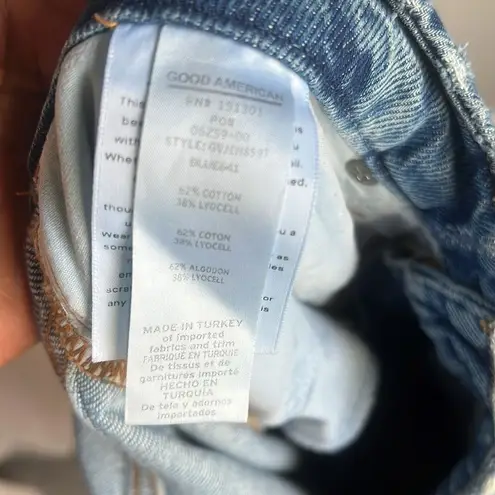 Good American  Women's Good Vintage Jagged Hem Jeans In Blue 641