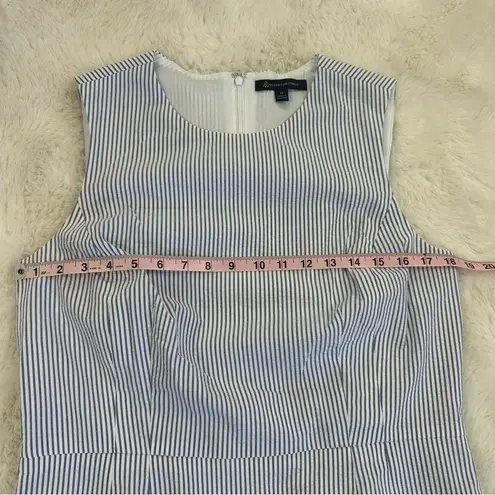 Brooks Brothers Blue & White Seersucker Sheath Dress, 14