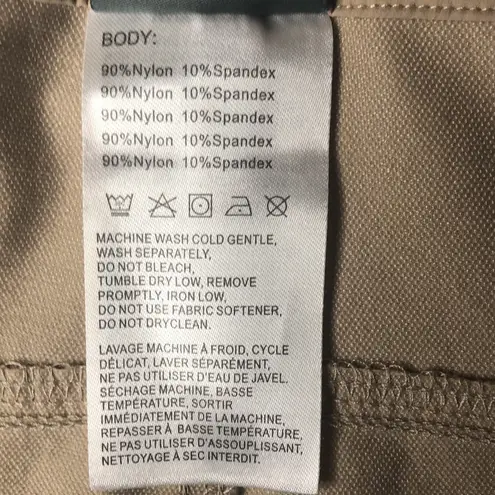 WILLIT Women’s Khaki Tan Cargo UPF50+ Active Outdoor 7” Shorts Size XXL