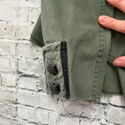 Silver Jeans Feminine Army Green Women's Utility Jacket sz M