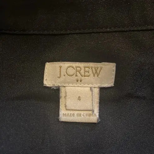 J.Crew  Black Size 4 Sleeveless Elastic Waist Crop Jumpsuit Romper thumbnail 3