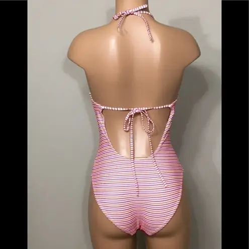 ONIA New. textured stripe swimsuit. NWOT