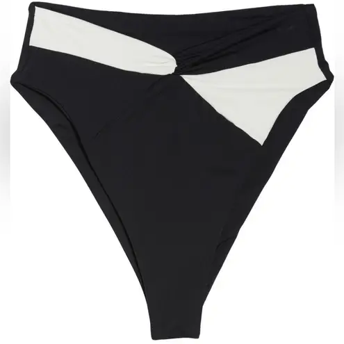 l*space L  Nancy Lee Bitsy Bikini Bottom, Black Cream, XS, $99 - Image 2