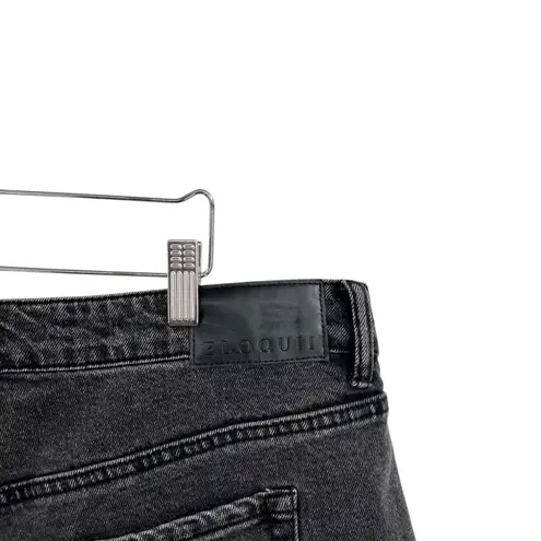 Eloquii The Barrel Leg Jean High Rise Denim Vintage Black Plus Size 16