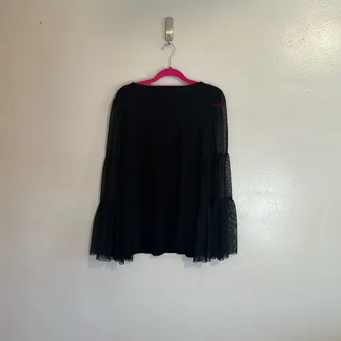 CeCe  Black Blouse