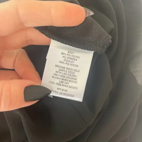 Thalia Sodi NWT Thalia Women’s Black Chiffon Overlay Romper Jumpsuit Small