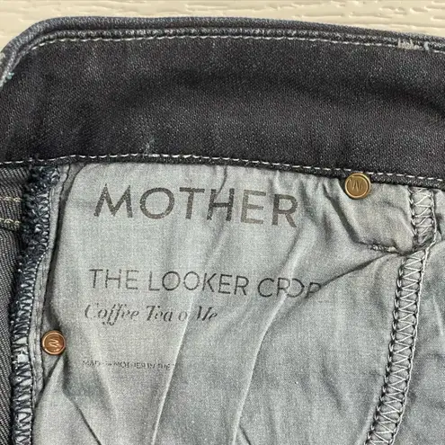 Mother The Looker Crop Jean in Coffee Tea or Me Dark Wash Size 27 Denim Blue