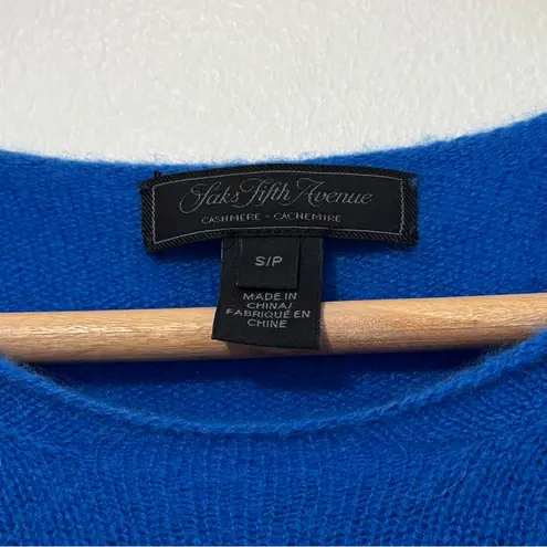 Saks 5th Avenue Saks Fifth Avenue 100% Cashmere Top Size Small Royal Blue
